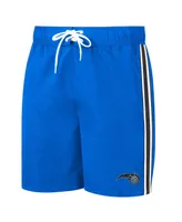 Men's G-Iii Sports By Carl Banks Blue Orlando Magic Sand Beach Volley Swim Shorts