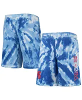 Big Boys Royal Philadelphia 76ers Santa Monica Tie-Dye Shorts