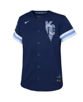 Toddler Boys and Girls Nike Navy Kansas City Royals Connect Replica Jersey