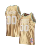 Men's Mitchell & Ness Robert Parish Gold Boston Celtics 75th Anniversary 1985-86 Hardwood Classics Swingman Jersey