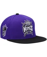 Men's Mitchell & Ness Purple and Black Sacramento Kings Hardwood Classics Snapback Hat