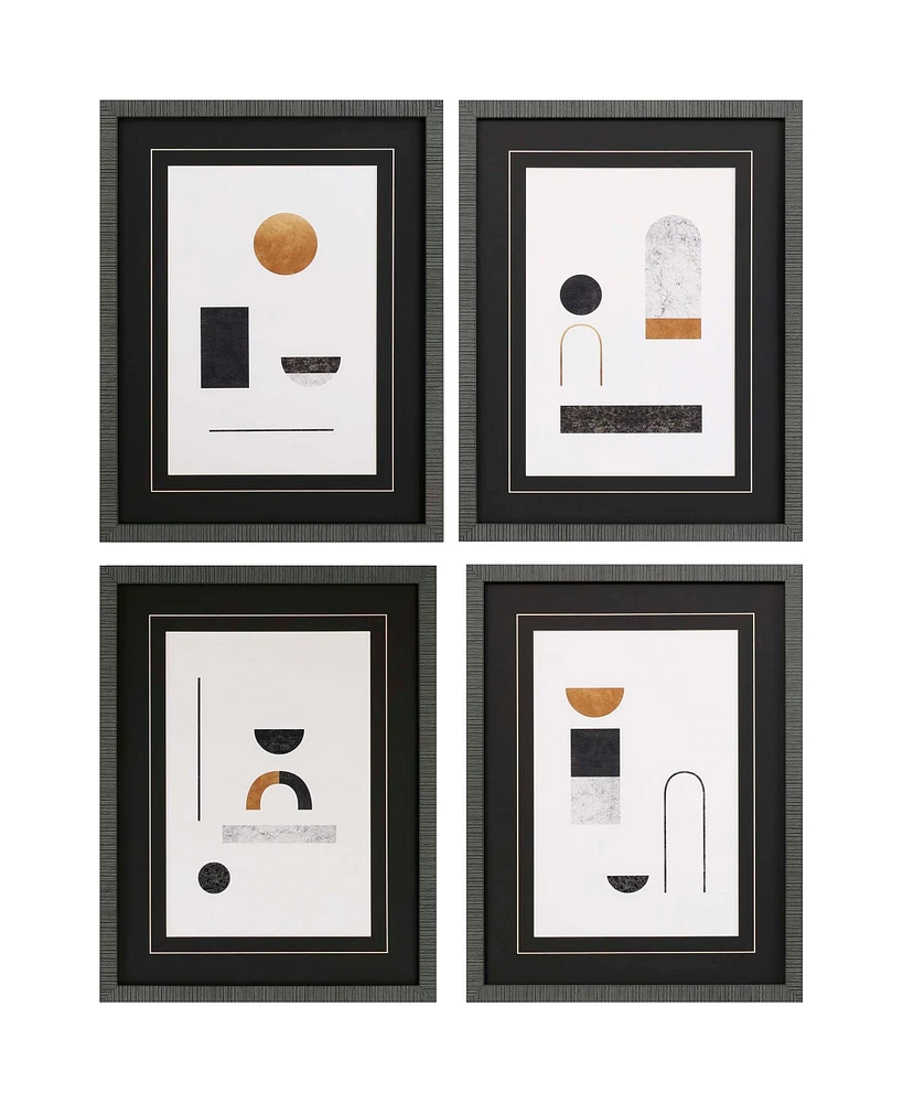 Paragon Picture Gallery Abstract Luxe Wall Art Set, 4 Piece