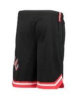 Big Boys Black Toronto Raptors Box Out Baller Shorts