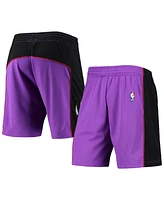 Men's Mitchell & Ness Purple Toronto Raptors Hardwood Classics Primary Logo Swingman Shorts