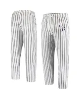 Men's Concepts Sport White Colorado Rockies Vigor Pinstripe Pants