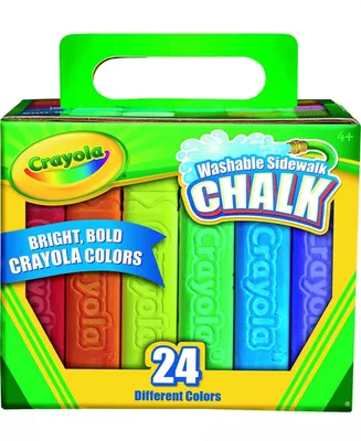 Crayola Washable Sidewalk 24 Count of Various Colors for Outdoor Play