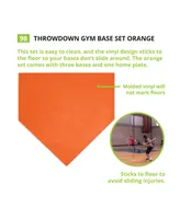 Champion Sports Throw Down Gym Base Set, Set of 4