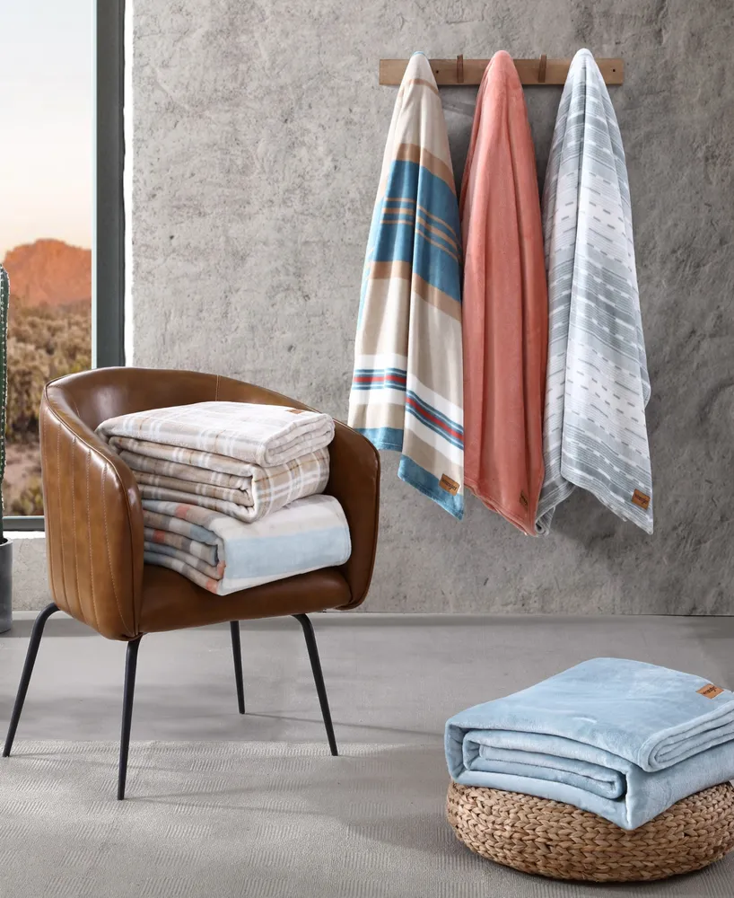 Wrangler Glen Canyon Stripe Ultra Soft Plush Blanket