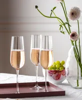 Villeroy & Boch Rose Garden Flute Glass, Set of 4