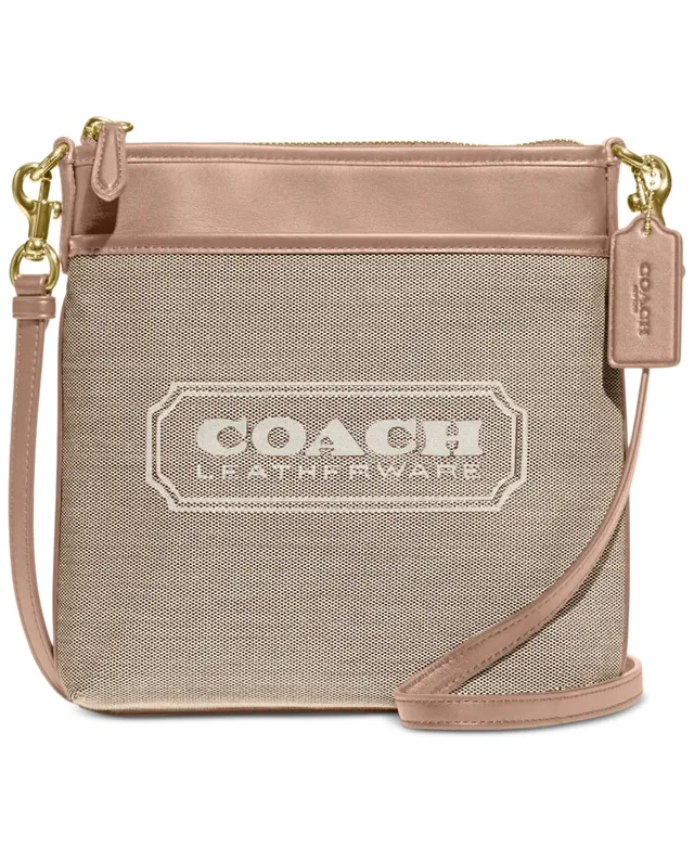 COACH Tote 16 Crossgrain Leather Crossbody Bag - Macy's