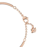 Swarovski Rose Gold-Tone Crystal Spiral Bangle Bracelet - Rose Gold