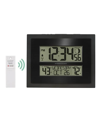 La Crosse Technology 513-75624-Int Digital Atomic Clock with Outdoor Temperature with Moon Phase