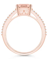 Macy's Morganite and Diamond Accent Ring 14K Rose Gold