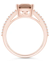 Macy's Morganite and Diamond Accent Ring 14K Rose Gold