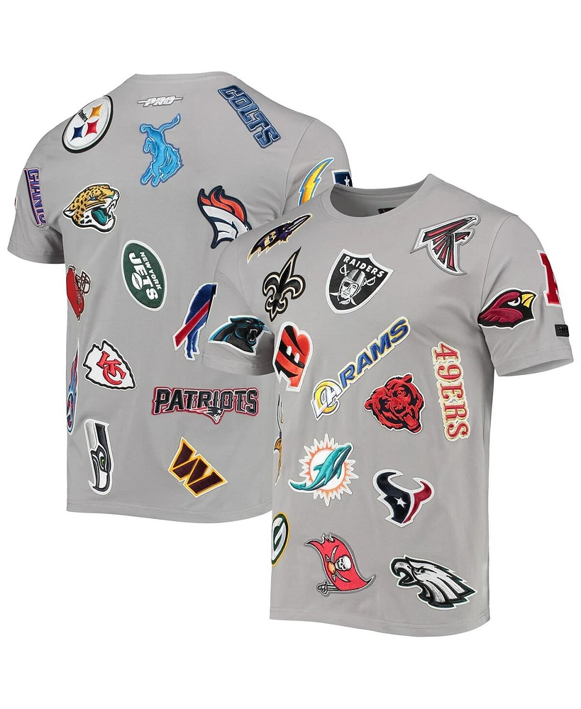 Men's Pro Standard Gray Nfl League Wordmark T-shirt