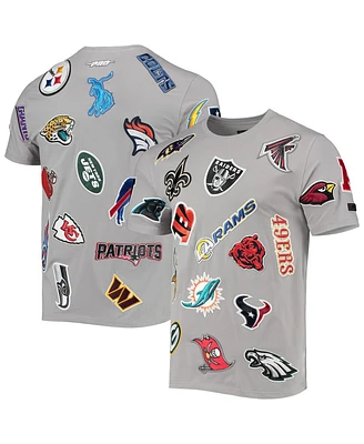 Men's Pro Standard Gray Nfl League Wordmark T-shirt