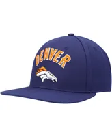 Men's Pro Standard Navy Denver Broncos Stacked Snapback Hat