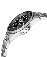 Gevril Men's Wallstreet Swiss Automatic Silver-Tone Stainless Steel Bracelet Watch 43mm