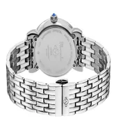 Gevril Women's Marsala Swiss Quartz Silver-Tone Stainless Steel Bracelet Watch 37mm - Silver