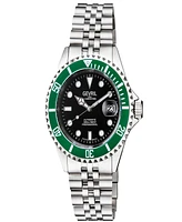 Gevril Men's Wall Street Swiss Automatic Silver-Tone Stainless Steel Bracelet Watch 43mm