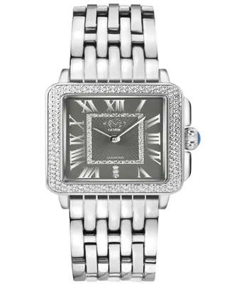 Gevril Women's Padova Swiss Quartz Silver-Tone Stainless Steel Bracelet Watch 30mm