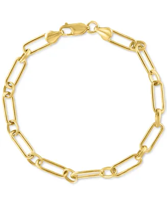 Effy Men's Polished Link Bracelet in 14k Gold-Plated Sterling Silver