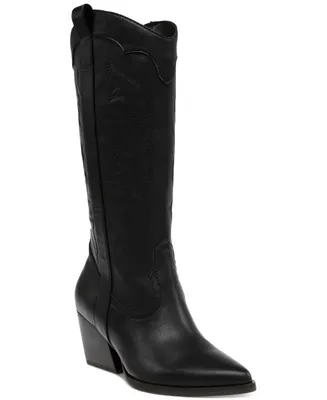 Dv Dolce Vita Women's Kindred Tall Pull-On Cowboy Western Boots