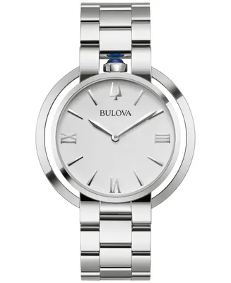 Bulova Women's Rubaiyat Stainless Steel Bracelet Watch 40mm - Silver
