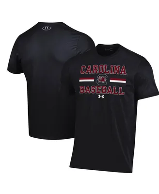 Men's Under Armour Black South Carolina Gamecocks Baseball Stack Performance T-shirt