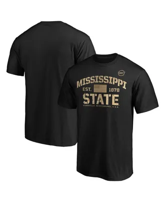 Men's Fanatics Black Mississippi State Bulldogs Oht Military-Inspired Appreciation Boot Camp T-shirt
