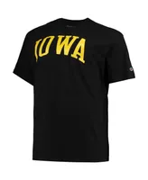 Men's Champion Black Iowa Hawkeyes Big and Tall Arch Team Logo T-shirt
