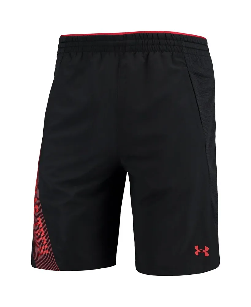 Men's Under Armour Black Texas Tech Red Raiders 2021 Sideline Woven Shorts