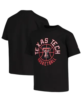 Big Boys Champion Black Texas Tech Red Raiders Basketball T-shirt