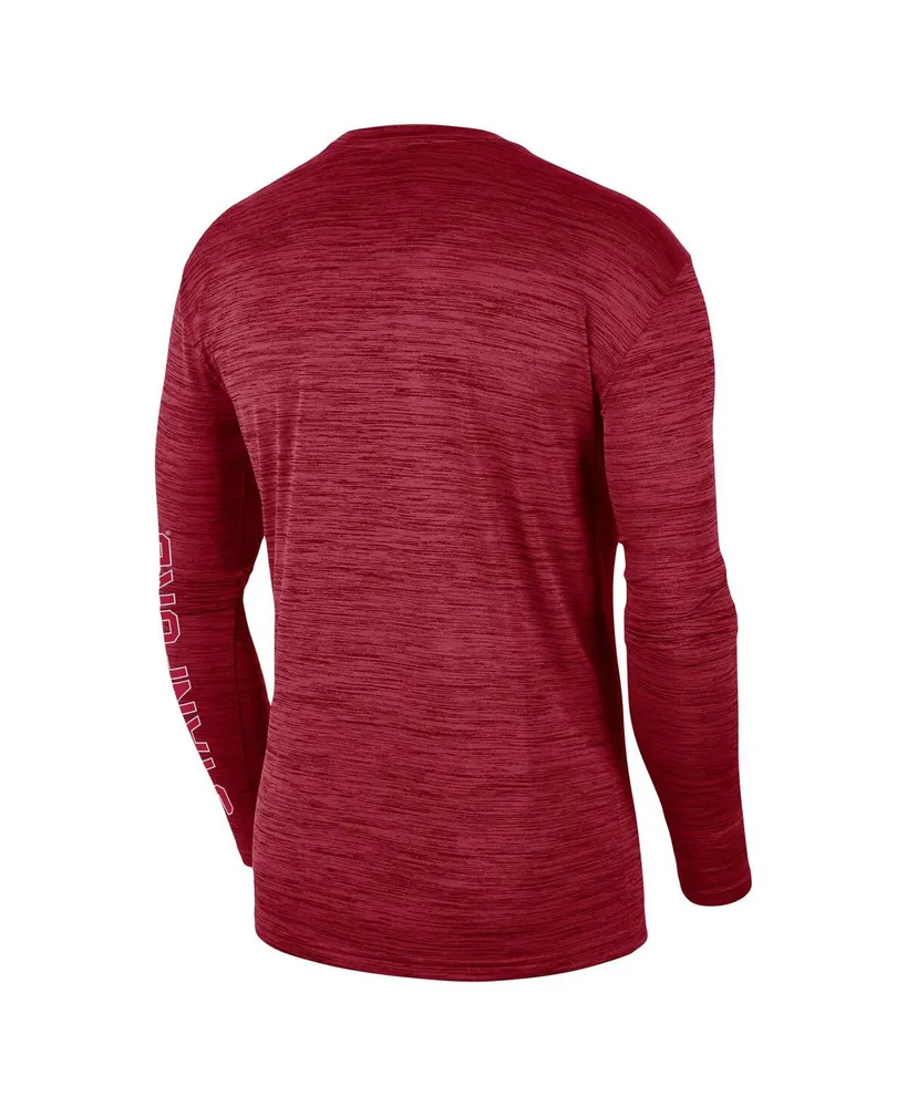 Men's Nike Cardinal Stanford Cardinal Velocity Legend Team Performance Long Sleeve T-shirt