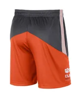 Men's Nike Anthracite and Orange Clemson Tigers Team Performance Knit Shorts