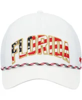 Men's '47 White Florida Gators Stars and Stripes Flag Flutter Hitch Snapback Hat