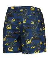 Men's Foco Navy Cal Bears Island Palm Swim Trunks