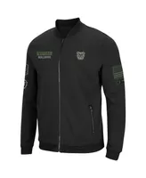 Men's Colosseum Black Butler Bulldogs Oht Military-Inspired Appreciation High-Speed Bomber Full-Zip Jacket