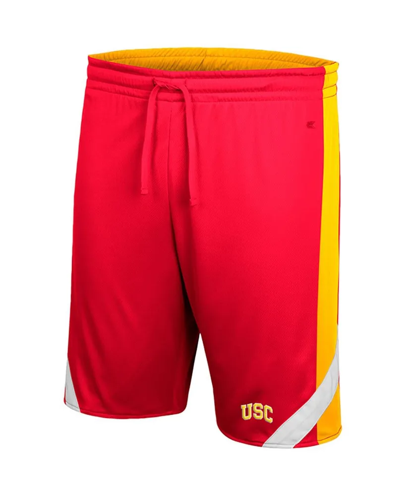 Men's Colosseum Cardinal and Gold Usc Trojans Am I Wrong Reversible Shorts