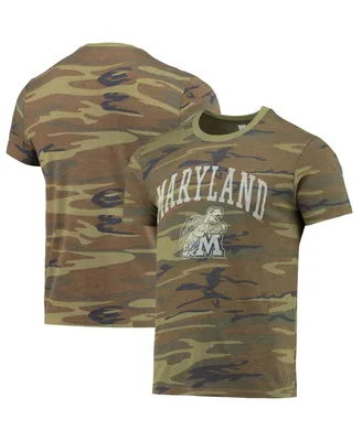 Men's Alternative Apparel Camo Maryland Terrapins Arch Logo Tri-Blend T-shirt