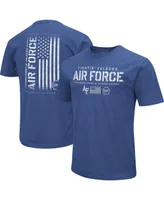 Men's Colosseum Royal Air Force Falcons Oht Military-Inspired Appreciation Flag 2.0 T-shirt