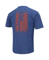 Men's Colosseum Royal Florida Gators Oht Military-Inspired Appreciation Flag 2.0 T-shirt