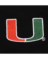 Women's ZooZatz Black Miami Hurricanes Fleece Leggings