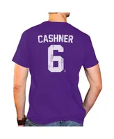 Men's Original Retro Brand Andrew Cashner Purple Tcu Horned Frogs Ncaa Baseball T-shirt