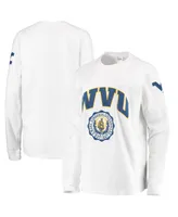 Women's Pressbox White West Virginia Mountaineers Edith Long Sleeve T-shirt