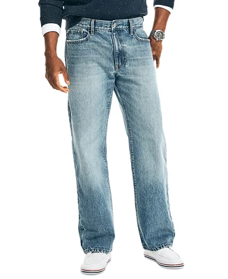 Nautica Men's Authentic Loose-Fit Rigid Denim 5-Pocket Jeans