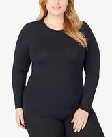 Cuddl Duds Plus Softwear with Stretch Long Sleeve Top