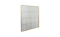 Metal Glam Wall Mirror, 36" x 1" x 36"