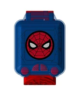 Marvel Kid's Spider-Man Educational Learning Red Silicone Strap Watch, 40mm