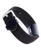 WITHit Black Woven Silicone Band Compatible with the Fitbit Charge 3 and 4